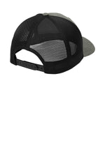 Port Authority C110 Heather Graphite Black - back Flat