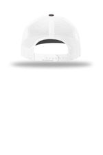 Richardson 112 Charcoal White - back Flat