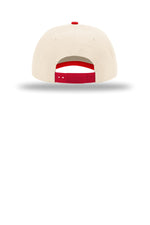 Richardson 356 Cream Cream Red - back Flat