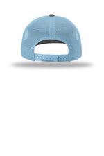 Richardson 112 Charcoal Columbia Blue - back Flat