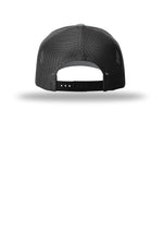 Richardson 112FPR Heather Grey Black Black - back Flat