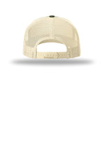 Richardson 112FP Heather Grey Birch Army Olive - back Flat