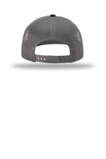 Richardson 112 Grey Charcoal Black - back Flat