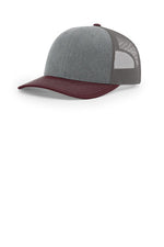 Richardson 112 Heather Grey Charcoal Maroon - color Product Image