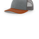 Richardson 112 Heather Grey Charcoal Dark Orange - color Product Image