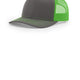 Richardson 112 Charcoal Neon Green - color Product Image