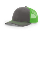 Richardson 112 Charcoal Neon Green - color Product Image
