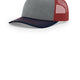 Richardson 112 Heather Grey Cardinal Navy - color Product Image
