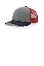 Richardson 112 Heather Grey Cardinal Navy - color Product Image
