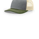 Richardson 112FP Heather Grey Birch Army Olive - color Product Image