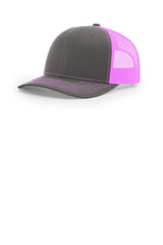 Richardson 112 Charcoal Neon Pink - color Product Image