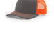 Richardson 112 Charcoal Neon Orange - color Product Image