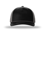 Richardson 112FPR Black Charcoal Charcoal - front Flat