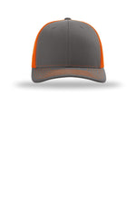 Richardson 112 Charcoal Orange - front Flat