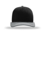 Richardson 112 Black White Heather Grey - front Flat