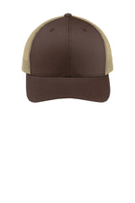 Sport-Tek STC39 Chocolate Brown Khaki - front Flat