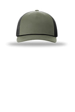 Richardson 112FPR Loden Black Black - front Flat