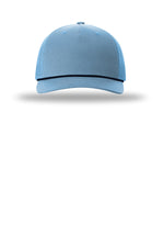 Richardson 112FPR Columbia Blue Navy - front Flat