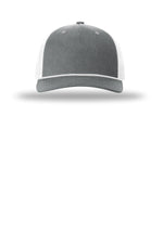 Richardson 112FPR Heather Grey White White - front Flat