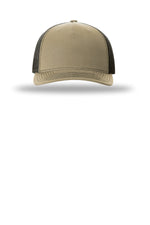 Richardson 112FP Khaki Coffee - front Flat