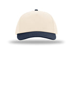 Richardson 356 Cream Cream Navy - front Flat